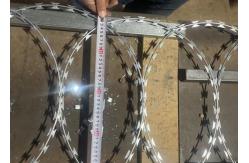 China 500mm Coil Diameter Flat Rape Coils Razor Wire To Security Fence supplier