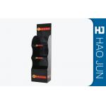 3MM Thickness Cardboard Display Stands For Clothing Shows With Black Red Logo for sale