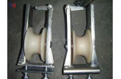 China Swerve Skyward Wire Stringing Blocks 25mm - 400mm Double Sheave Pulley Block supplier