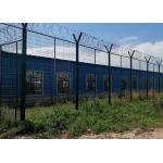 Powder Coated Razor Barbed Wire Fencing 50*200mm Mesh Rectangle Post for sale