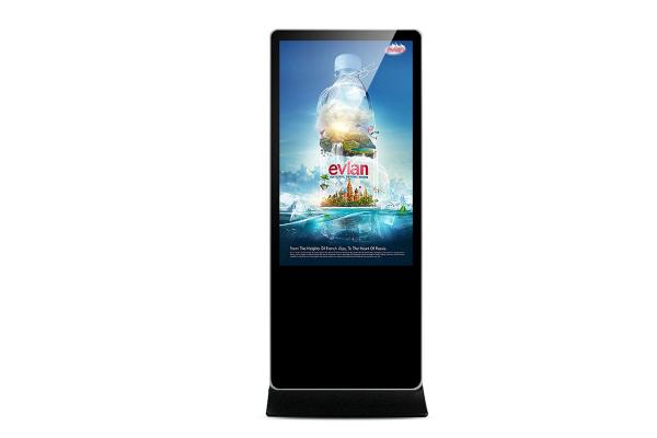 65 Inch Floor Standing Digital Signage , LCD Panel Freestanding Digital Display OEM