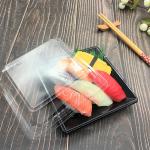 Stackable Disposable Square PS Plastic Sandwich Platters for sale