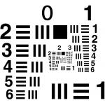 Digital Camera Resolution Test Chart Transparent USAF 1951 Target Standard for sale