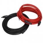 Male Black Solar Panel Extender Cable And Female Red Connector for sale