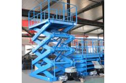 China 4m Fixed Scissor Lift 1000kg Electric Double Scissor Lift Table supplier