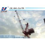 China 50 meters Lifting Height QTD125-5020 Jib Luffing Tower Crane 2*2*3m Slpit Mast EXW Factory Price factory