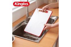 China Silicone Cut Bread Chicken Black Poultry Pp Plastic Cutting Board With Knife Sharpening supplier