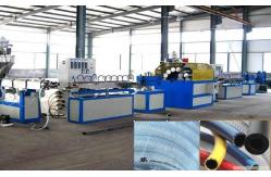 China PVC Soft Pipe Plastic Extrusion Line / Fiber Reinforced Soft Pipe Making Machine supplier