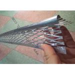 Galvanized Plaster Angle Bead , 55mm Wing Plaster Corner Bead With Reinforced Flange for sale