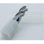 Solid Carbide End Mills For Stainless Steel / HRC45 Rough Cut End Mill With Tialn Coated for sale
