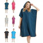 Customized Printing Changing Surf Poncho Swim Robe Quick Dry Microfiber Hooded Beach Towel