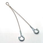 Toggle Hanger V Shape Kit 2MM Galvanized Stainless Steel Wire Rope Cable Sling With Snap Hook For Lighting for sale