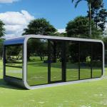 Tiny Apple Cabin House Outdoor 20FT Apple Office Pod Wind And Rain Resistant for sale