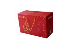 China Custom recycled Corrugated paper Food Boxes Packaging with handle rope supplier