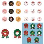 Pantone Color Sticky Label Roll PVC Merry Christmas Vinyl Stickers for sale
