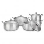 LFGB Eco Friendly Cooking Aluminum Pot Sustainable With Lid 32CM 36CM for sale