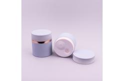 China Airless Cosmetic Jars With Rubber Coating 30g 50g Screw Cap Face Cream Container supplier