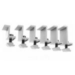 Anodized Solar Roof Mounting Systems PV End Clamp Customized Dimensions for sale