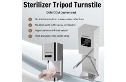 China Zento Tripod Turnstile Gate with Hand Disinfection, 30-45 PPM, IP54 supplier