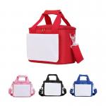 Outdoor Camping Picnic Ice Bag Blanks Large Capacity Portable Sublimation Lunch Bag Custom Polyester Ice Bucket Bag Car Ice Bag for sale