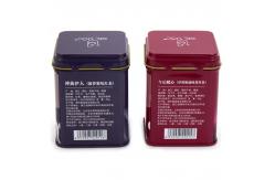 China CMYK Square Biscuit Tin Box With Lid Food Storage Container supplier