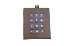 China Stroke 0.45mm IP68 Dynamic Desktop Backlit Keypad Vandal Scratch Proof supplier