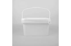 China 25*17*15.8cm Clear Food Grade Square Plastic Bucket With SGS Approval supplier