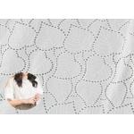 Off White Eyelet Cotton Lace Fabric Leaf Embroidery Patterns For Dresses Blouses