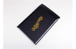 China Waterproof Printed Black Metallic Shipping Envelopes , 180x165 #CD-DCD Custom Bubble Mailers supplier