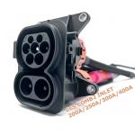 Ccs2 Female Connector Ccs2 Inlet 200A/250A/300A/400A Ev Charging Socket