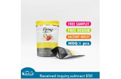 China MOPP Mylar Aluminum Foil Bags 0.5oz ziplockk Pouches With Tear Notch supplier