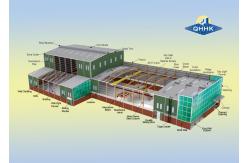 China Water Proof Steel Structure Workshop Buildings Hot Dip Galvanized Surface supplier