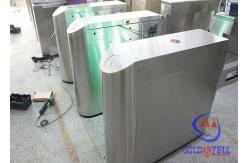China Stainless Steel Retractable Flap Barrier Gate , Bi - directional Multi Access Control Turnstiles supplier