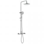 Bathroom Lifting Round Shower Set 229mm 125mm ABS Head / Hand Shower for sale