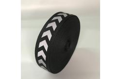 China Iridescent Rainbow Reflective Webbing Tape Fabric 12mm Pet Dog Leash Night Reflective Collar supplier