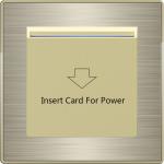 Smart Laffey Rose Gold Hotel Room Key Card Holder 12V DC Metal Frame for sale