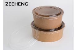 China Compostable Deep Disposable Pla Coating Mini Paper Bowls With Lids , No Deformation supplier