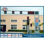 Frame Style Traffic Light Pole Hot Dip Galvanization 4m - 10m Height for sale