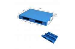 China Euro Stackable Recycled Plastic Pallets 1000*1200mm Flat Top Plastic Pallets supplier