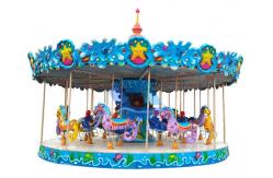China Popular Theme Park Rides Up Driven Musical Merry Go Round Carousel For Children / Adults supplier