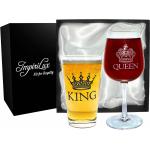 OEM Letter Print Wine Glass Gift Set Novelty Drinking Glassware for sale