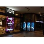 Flexible P10.42 5500cd/Sqm Outdoor Transparent LED Display for sale