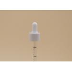 Glossy White Aluminum Graduated Glass Dropper Printed Tube Stable Performance for sale