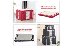 China Multiscene Ultralight Fabric Household Storage Containers With Steel Frame 60*42*40cm supplier