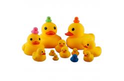 China Safe Non Toxic Baby Bath Toy Silicone Duck Rubber Yellow Duck supplier