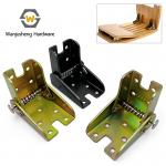 90° Fold in Hidden Self Locking Mute Folding Hinge with Push Button Lock Table Leg Connector Furniture Hardware Fitting for sale