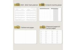 China OEM ODM 2023 Weekly Planner Weekly Schedule Vertical Layout Monthly Tabs supplier