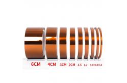 China PI Kapton Amber No Residue Adhesive Insulation Heat Resistant Tape supplier