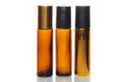 China Custom 10ml Empty Amber Roller Bottles for Perfume supplier