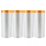 Acrylic Adhesive Pre Coated Tape Protection Film For Easy Surface Protection During Painting for sale